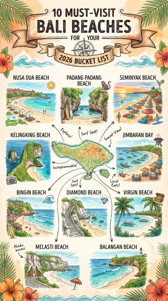 Bali travel guide with top places to stay, best food, and attractions